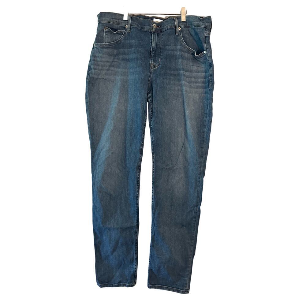 Hudson Men's Size: 38x33 Blake Slim Straight Leg Jeans Stretchy Medium Wash